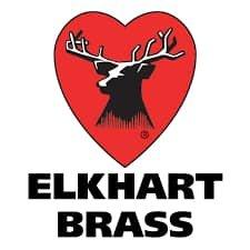 Elkhart Brass logo in red and black